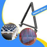 Maxbell Low Height Mobile TV Stand Sturdy Metal Versatile Monitor Floor Stand Holder