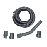 Maxbell Vacuum Cleaner Hose Sturdy Flexible with Four Connector 2.5 M Black Fittings
