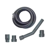 Maxbell Vacuum Cleaner Hose Sturdy Flexible with Four Connector 2.5 M Black Fittings