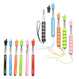 Maxbell Telescopic Teacher Pointer Portable Hand Pointer for Conference Presentation Sponge Cover Black