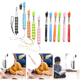 Maxbell Telescopic Teacher Pointer Portable Hand Pointer for Conference Presentation Sponge Cover Black