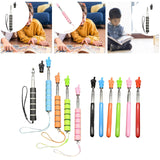 Maxbell Telescopic Teacher Pointer Portable Hand Pointer for Conference Presentation Sponge Cover Black