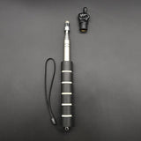 Maxbell Telescopic Teacher Pointer Portable Hand Pointer for Conference Presentation Sponge Cover Black