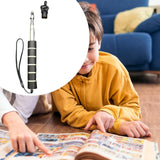 Maxbell Telescopic Teacher Pointer Portable Hand Pointer for Conference Presentation Sponge Cover Black