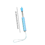 Maxbell Telescopic Teacher Pointer Portable Hand Pointer for Conference Presentation Sponge Cover Blue