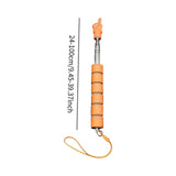 Maxbell Telescopic Teacher Pointer Portable Hand Pointer for Conference Presentation Sponge Cover Orange