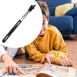 Maxbell Telescopic Teacher Pointer Portable Hand Pointer for Conference Presentation Rubber Cover Black