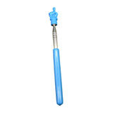 Maxbell Telescopic Teacher Pointer Portable Hand Pointer for Conference Presentation Rubber Cover Blue