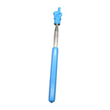 Maxbell Telescopic Teacher Pointer Portable Hand Pointer for Conference Presentation Rubber Cover Blue