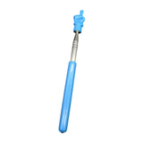 Maxbell Telescopic Teacher Pointer Portable Hand Pointer for Conference Presentation Rubber Cover Blue