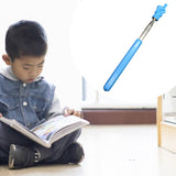Maxbell Telescopic Teacher Pointer Portable Hand Pointer for Conference Presentation Rubber Cover Blue