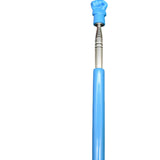 Maxbell Telescopic Teacher Pointer Portable Hand Pointer for Conference Presentation Rubber Cover Blue