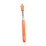 Maxbell Telescopic Teacher Pointer Portable Hand Pointer for Conference Presentation Rubber Cover Orange