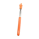 Maxbell Telescopic Teacher Pointer Portable Hand Pointer for Conference Presentation Rubber Cover Orange