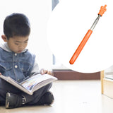 Maxbell Telescopic Teacher Pointer Portable Hand Pointer for Conference Presentation Rubber Cover Orange