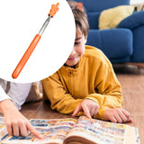 Maxbell Telescopic Teacher Pointer Portable Hand Pointer for Conference Presentation Rubber Cover Orange