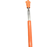 Maxbell Telescopic Teacher Pointer Portable Hand Pointer for Conference Presentation Rubber Cover Orange
