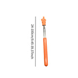 Maxbell Telescopic Teacher Pointer Portable Hand Pointer for Conference Presentation Rubber Cover Orange