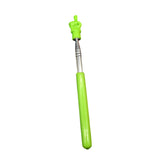 Maxbell Telescopic Teacher Pointer Portable Hand Pointer for Conference Presentation Rubber Cover Green