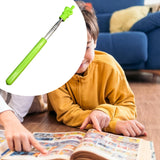 Maxbell Telescopic Teacher Pointer Portable Hand Pointer for Conference Presentation Rubber Cover Green