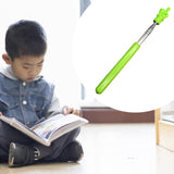 Maxbell Telescopic Teacher Pointer Portable Hand Pointer for Conference Presentation Rubber Cover Green