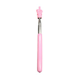 Maxbell Telescopic Teacher Pointer Portable Hand Pointer for Conference Presentation Rubber Cover Pink