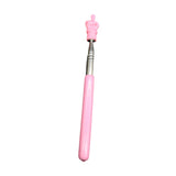 Maxbell Telescopic Teacher Pointer Portable Hand Pointer for Conference Presentation Rubber Cover Pink