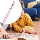 Maxbell Telescopic Teacher Pointer Portable Hand Pointer for Conference Presentation Rubber Cover Pink