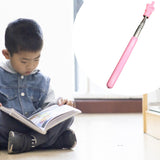Maxbell Telescopic Teacher Pointer Portable Hand Pointer for Conference Presentation Rubber Cover Pink