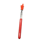 Maxbell Telescopic Teacher Pointer Portable Hand Pointer for Conference Presentation Rubber Cover Red