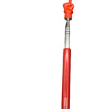 Maxbell Telescopic Teacher Pointer Portable Hand Pointer for Conference Presentation Rubber Cover Red