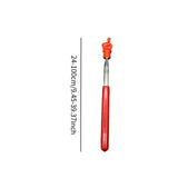 Maxbell Telescopic Teacher Pointer Portable Hand Pointer for Conference Presentation Rubber Cover Red