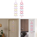 Maxbell Doll Hanging Organizer Doll Storage Display Rack for Closet Wall Living Room Purple Yellow