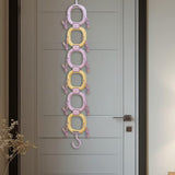 Maxbell Doll Hanging Organizer Doll Storage Display Rack for Closet Wall Living Room Purple Yellow