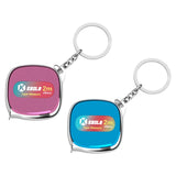 Maxbell Tape Measure Keyring Easy to Use Metric Ruler for Body Fabric Body Measuring Pink