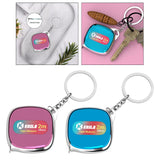 Maxbell Tape Measure Keyring Easy to Use Metric Ruler for Body Fabric Body Measuring Pink