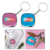 Maxbell Tape Measure Keyring Easy to Use Metric Ruler for Body Fabric Body Measuring Pink