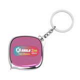 Maxbell Tape Measure Keyring Easy to Use Metric Ruler for Body Fabric Body Measuring Pink