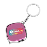 Maxbell Tape Measure Keyring Easy to Use Metric Ruler for Body Fabric Body Measuring Pink
