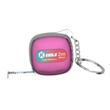 Maxbell Tape Measure Keyring Easy to Use Metric Ruler for Body Fabric Body Measuring Pink