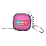 Maxbell Tape Measure Keyring Easy to Use Metric Ruler for Body Fabric Body Measuring Pink