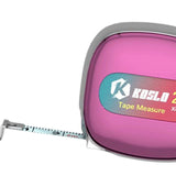 Maxbell Tape Measure Keyring Easy to Use Metric Ruler for Body Fabric Body Measuring Pink