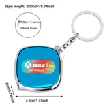 Maxbell Tape Measure Keyring Easy to Use Metric Ruler for Body Fabric Body Measuring Blue