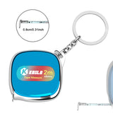 Maxbell Tape Measure Keyring Easy to Use Metric Ruler for Body Fabric Body Measuring Blue