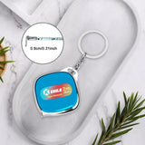 Maxbell Tape Measure Keyring Easy to Use Metric Ruler for Body Fabric Body Measuring Blue