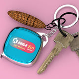 Maxbell Tape Measure Keyring Easy to Use Metric Ruler for Body Fabric Body Measuring Blue