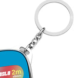 Maxbell Tape Measure Keyring Easy to Use Metric Ruler for Body Fabric Body Measuring Blue