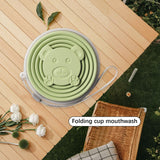 Maxbell Silicone Folding Travel Water Cup Reusable 320ml for Running Exercise Picnic