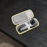 Maxbell Electric Shaver Case EVA Portable Protective Bag for Travel Black Yellow