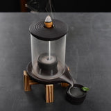Maxbell Ceramic Backflow Incense Burner Feng Shui Incense Holder for Home SPA Office